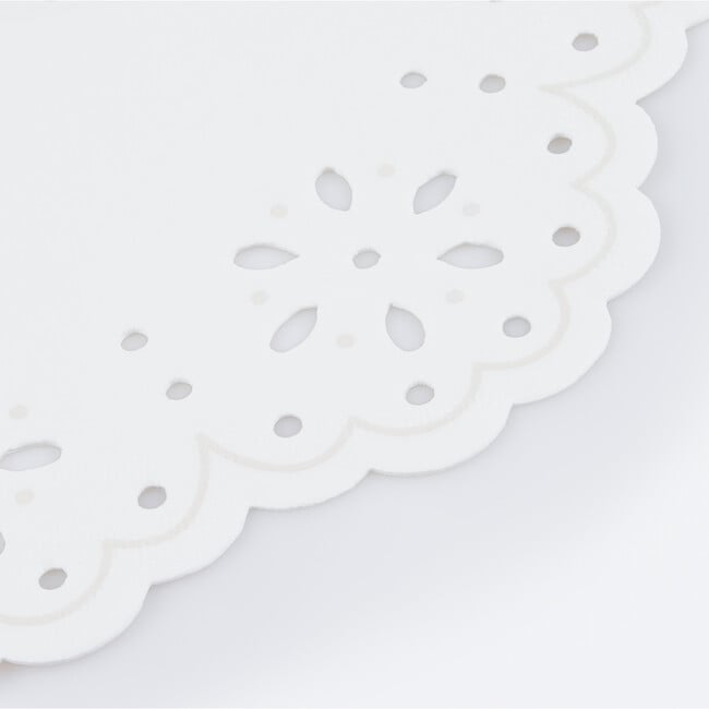 Broderie Anglaise Lace White Small Napkins - Party - 3