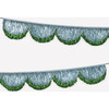 Blue Tinsel Scallop Garland - Party - 1 - thumbnail