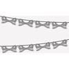 Black & White Stripy Bow Garland - Party - 1 - thumbnail