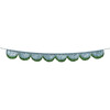 Blue Tinsel Scallop Garland - Party - 3