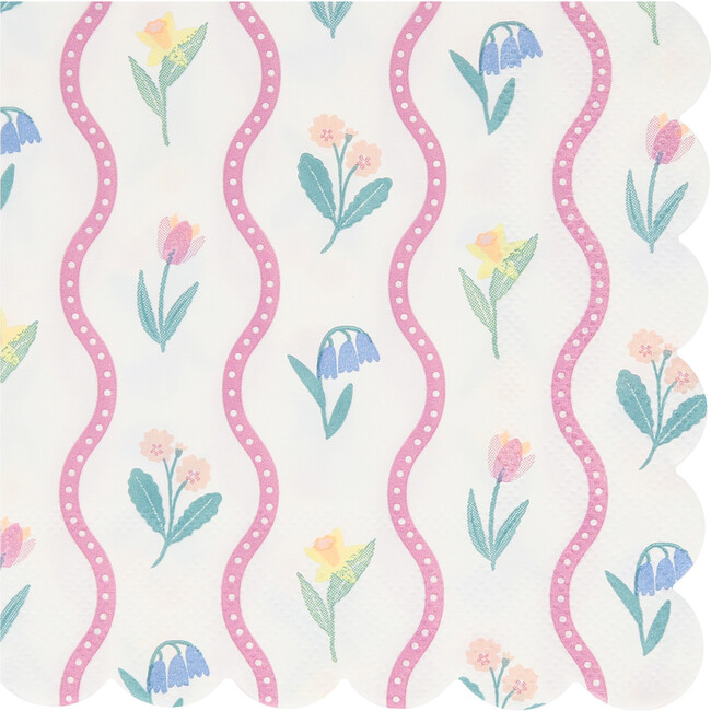 Bloomsbury Floral Pattern Small Napkins - Party - 4
