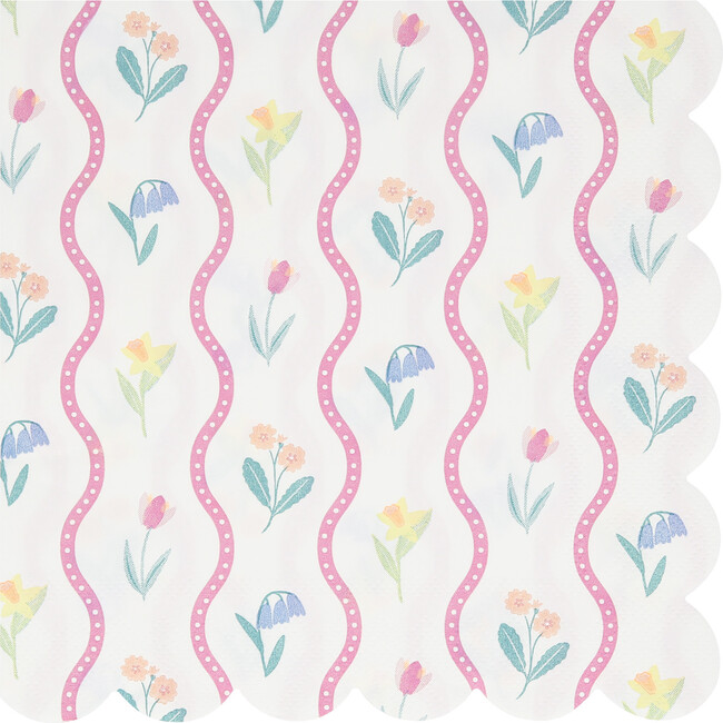 Bloomsbury Floral Pattern Large Napkins - Party - 4