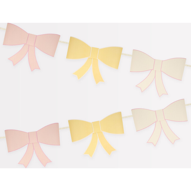3D Paper Bow Garland