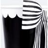 Black & White Stripy Bow Cups - Party - 4