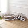 Suvi 26" Cardboard Infinity 2-in-1 Lounge Bed Cat Scratcher with Catnip, Cloud - Pet Accessories - 2