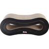 Suvi 26" Cardboard Infinity 2-in-1 Lounge Bed Cat Scratcher with Catnip, Ink - Pet Accessories - 4