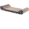 Rini 23.75" Cardboard Lounge Bed Cat Scratcher with Built In Bell Toys and Catnip, Black/White - Pet Accessories - 4