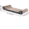 Rini 23.75" Cardboard Lounge Bed Cat Scratcher with Built In Bell Toys and Catnip, Black/White (Set of 2) - Pet Accessories - 6