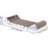Rini 23.75" Cardboard Lounge Bed Cat Scratcher with Built In Bell Toys and Catnip, White/Multi (Set of 2) - Pet Accessories - 6