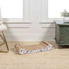 Rini 23.75" Cardboard Lounge Bed Cat Scratcher with Built In Bell Toys and Catnip, White/Multi - Pet Accessories - 7