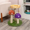 Pixie 22.5" 3 Tier Cottage Sisal Mushroom Cat Tree with Scratching Posts, Napping Perch, and Dangling Bell Toy, Multi - Pet Accessories - 7