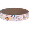 Nelson 20.13" Cardboard Round Bowl Cat Scratcher with Catnip, Light Pink/Multi - Pet Accessories - 4