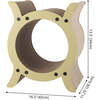 Nyan 16.5" Cardboard Tunnel Cat Scratcher with Catnip, Almond - Pet Accessories - 6