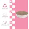 Nelson 20.13" Cardboard Round Bowl Cat Scratcher with Catnip, Strawberry Milkshake - Pet Accessories - 5