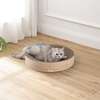 Nelson 20.13" Cardboard Round Bowl Cat Scratcher with Catnip, Oak Wood - Pet Accessories - 3