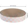 Nelson 20.13" Cardboard Round Bowl Cat Scratcher with Catnip, Strawberry Milkshake - Pet Accessories - 6