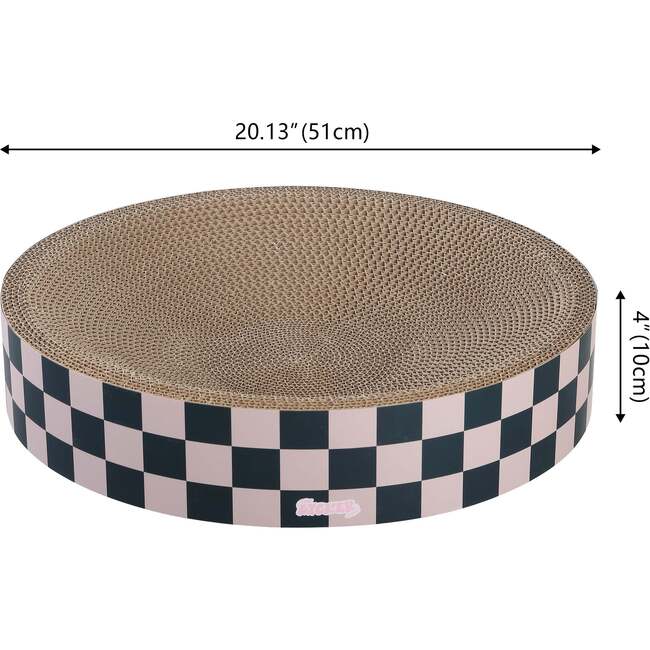 Nelson 20.13" Cardboard Round Bowl Cat Scratcher with Catnip, Peony - Pet Accessories - 6