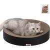 Nelson 20.13" Cardboard Round Bowl Cat Scratcher with Catnip, Ink - Pet Accessories - 1 - thumbnail