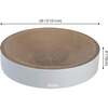 Nelson 20.13" Cardboard Round Bowl Cat Scratcher with Catnip, Fog - Pet Accessories - 6