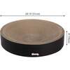 Nelson 20.13" Cardboard Round Bowl Cat Scratcher with Catnip, Ink - Pet Accessories - 6