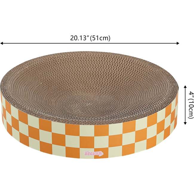 Nelson 20.13" Cardboard Round Bowl Cat Scratcher with Catnip, Citrus - Pet Accessories - 6