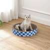 Nelson 20.13" Cardboard Round Bowl Cat Scratcher with Catnip, Blueberry - Pet Accessories - 2