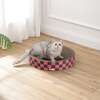 Nelson 20.13" Cardboard Round Bowl Cat Scratcher with Catnip, Berry Cherry - Pet Accessories - 2