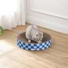 Nelson 20.13" Cardboard Round Bowl Cat Scratcher with Catnip, Blueberry - Pet Accessories - 3