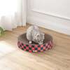 Nelson 20.13" Cardboard Round Bowl Cat Scratcher with Catnip, Berry Cherry - Pet Accessories - 3