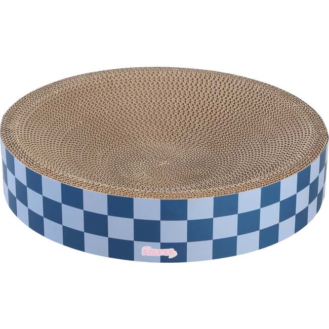 Nelson 20.13" Cardboard Round Bowl Cat Scratcher with Catnip, Blueberry - Pet Accessories - 4