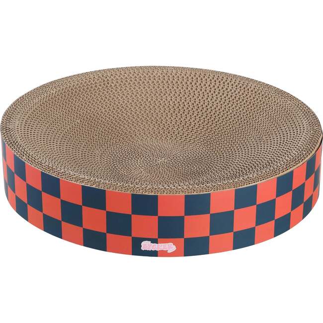 Nelson 20.13" Cardboard Round Bowl Cat Scratcher with Catnip, Berry Cherry - Pet Accessories - 4