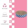 Nelson 20.13" Cardboard Round Bowl Cat Scratcher with Catnip, Blueberry - Pet Accessories - 5