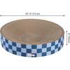 Nelson 20.13" Cardboard Round Bowl Cat Scratcher with Catnip, Blueberry - Pet Accessories - 6