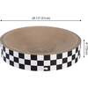 Nelson 20.13" Cardboard Round Bowl Cat Scratcher with Catnip, Checkered - Pet Accessories - 6