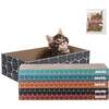 Naomi 17" Cardboard Reversible Cat Scratcher Pad in Box with Catnip, Multi Colored (5 Pack) - Pet Accessories - 1 - thumbnail