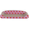 Montego 27.5" Patterned Cardboard Lounge Bed Cat Scratcher with Catnip, Pink/Red - Pet Accessories - 4