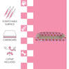 Montego 27.5" Patterned Cardboard Lounge Bed Cat Scratcher with Catnip, Pink/Red - Pet Accessories - 5