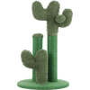 Marfa 21.5" Jute Triple Cactus Cat Scratching Post with Fuzzy Toy, Green - Pet Accessories - 4