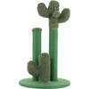 Marfa 25.25" Jute Triple Cactus Cat Scratching Post with Fuzzy Toy, Green - Pet Accessories - 4