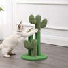 Marfa 21.5" Jute Triple Cactus Cat Scratching Post with Fuzzy Toy, Green - Pet Accessories - 6