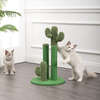 Marfa 25.25" Jute Triple Cactus Cat Scratching Post with Fuzzy Toy, Green - Pet Accessories - 6