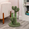 Marfa 21.5" Jute Triple Cactus Cat Scratching Post with Fuzzy Toy, Green - Pet Accessories - 7