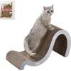Kona 27" Cardboard Double Sided Wave Cat Scratcher with Catnip, Fog - Pet Accessories - 1 - thumbnail