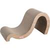 Kona 27" Cardboard Double Sided Wave Cat Scratcher with Catnip, Oak Wood - Pet Accessories - 4