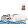 Kokomo 23.75" Cardboard Lounge Bed Cat Scratcher with Catnip, Blue - Pet Accessories - 1 - thumbnail