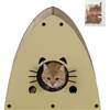 Koko 19" Cardboard Triangle Cat Cave Scratcher with Catnip, Almond - Pet Accessories - 1 - thumbnail