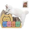 Kazoku 15.63" Cardboard 5 in 1 Family Cat Cave Scratcher with Catnip and Pull Out Design, Multi Colored - Pet Accessories - 1 - thumbnail