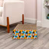 Eero 32" Cardboard Foldable Lounge Cat Scratcher with Catnip, Blue/Orange - Pet Accessories - 7