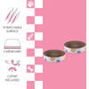 Daisy 18.13" Cardboard Bowl Cat Scratcher with Catnip, White/Multi (Set of 2) - Pet Accessories - 5