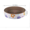 Daisy 18.13" Cardboard Bowl Cat Scratcher with Catnip, White/Multi (Set of 2) - Pet Accessories - 6